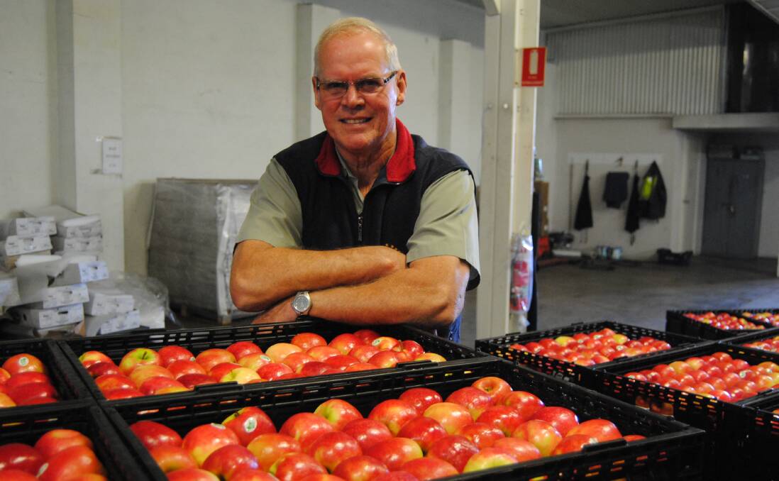 TOP BITE: Chair of Pomewest and apple grower, Harvey Giblett, is backing WA's quest to lift the quality of apples this season.