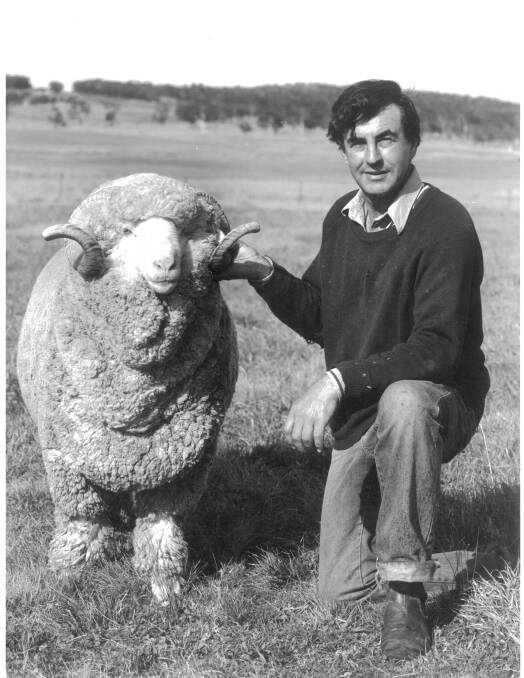 LOVED: Robert Peden described wool as "the world's greatest fibre" and strove for continual improvement on his property, Bullamalita. He died on Thursday. Photo supplied.