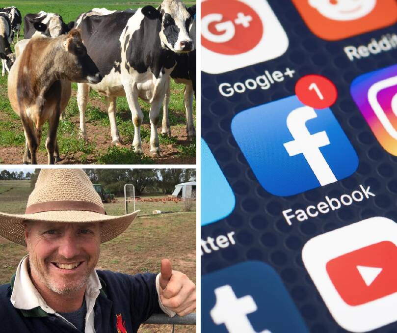 POWERFUL TOOL: Dairyfarmers, including Adam Jenkins (bottom left) are finding benefits from using social media to share their story.