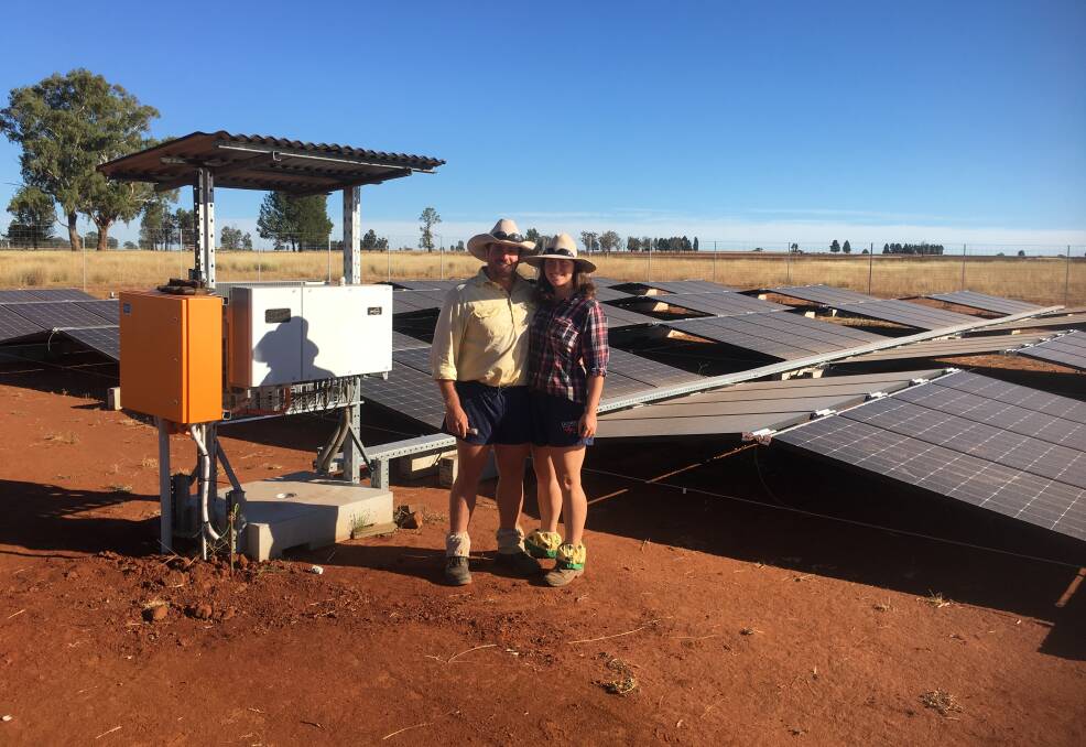 Ned and Katja Williams are excited to lessen their environmental footprint while saving on power costs with an 85 kW Ag-Murf solar system.