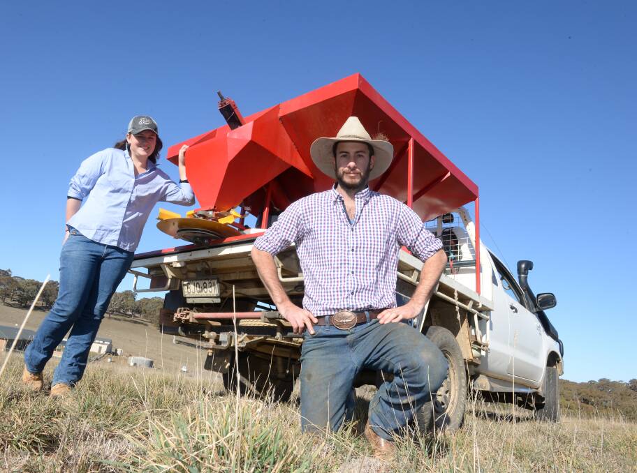 NICHE: Jaz Peterson and Sam Cooke of Cooke's Manufacturing and Engineering developed their Ute Spreader to cater for a specific market. Photo: Rachel Webb.