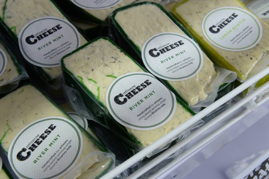 AUSTRALIAN: Made with a plant found in the Murray River area, the River Mint cheese is part of the Native Australian range.