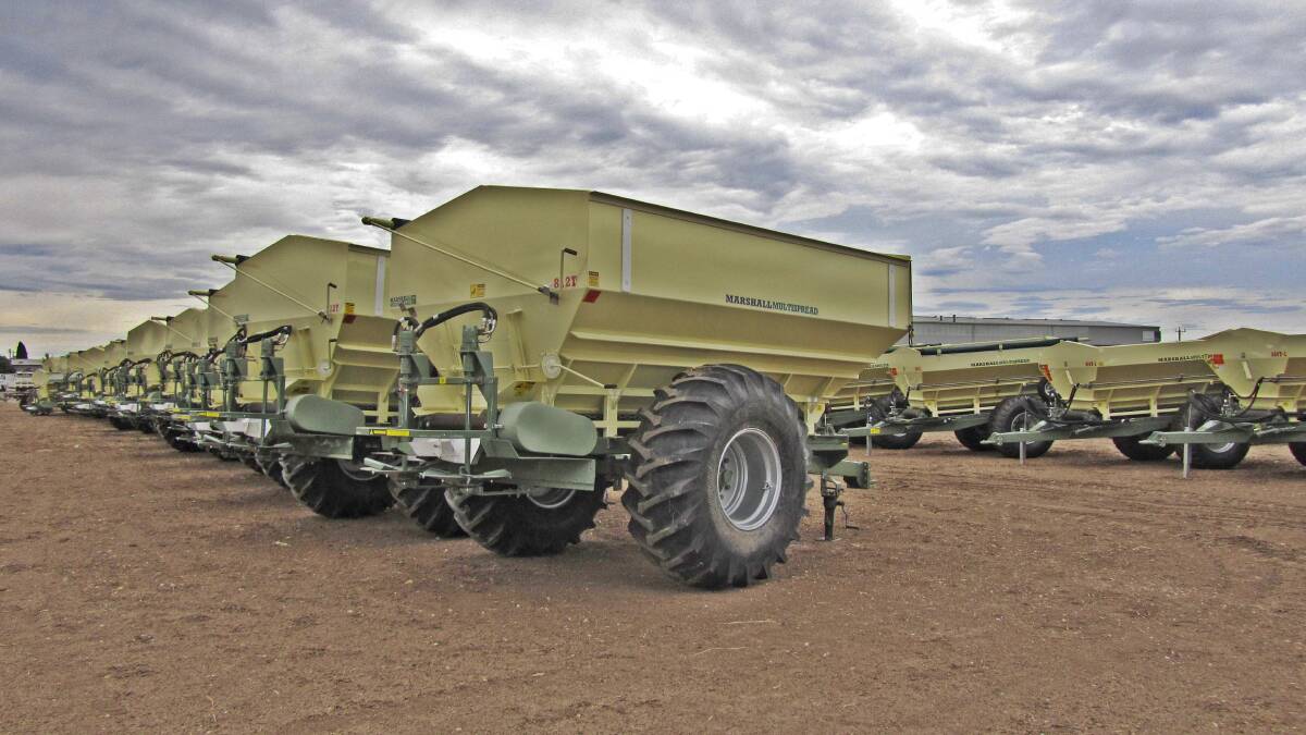 TRIED AND TESTED: Eastern Spreaders is the eastern states distributors for Marshall Multispread fertiliser spreaders, now in the 40th year of production.