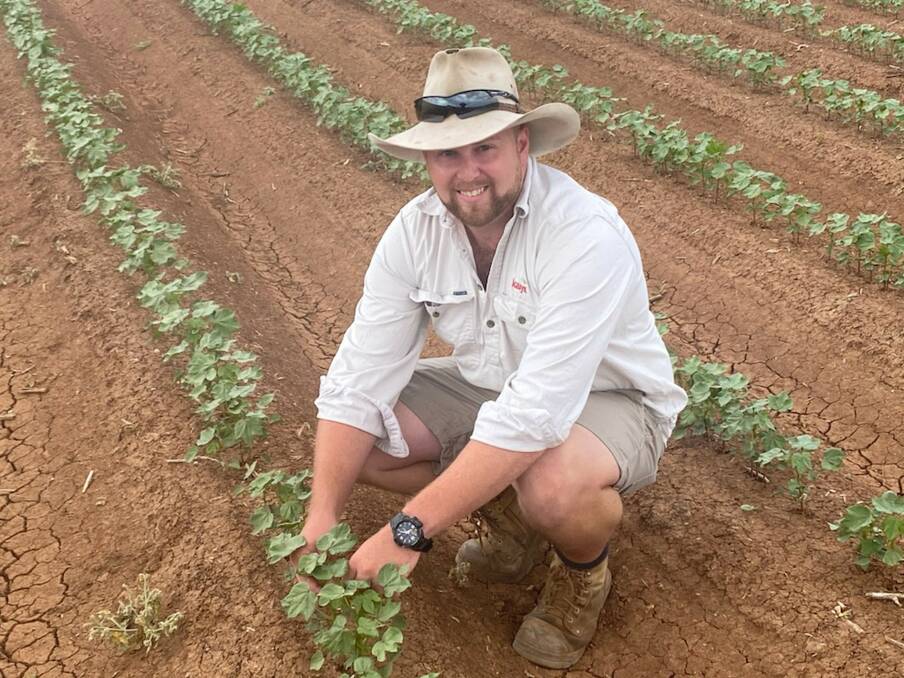 LEARNING: Lee Gullifer has just completed his Diploma of Agriculture and is now pursuing his goal of becoming a professional agronomist.