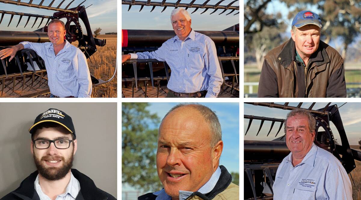 The 2019 Henty Machinery Field Days directors include top from left - Daryl Thomson, John Maher, Mark Hasler; bottom - Matt Noll, Rohan Bahr and Ross Edwards. 