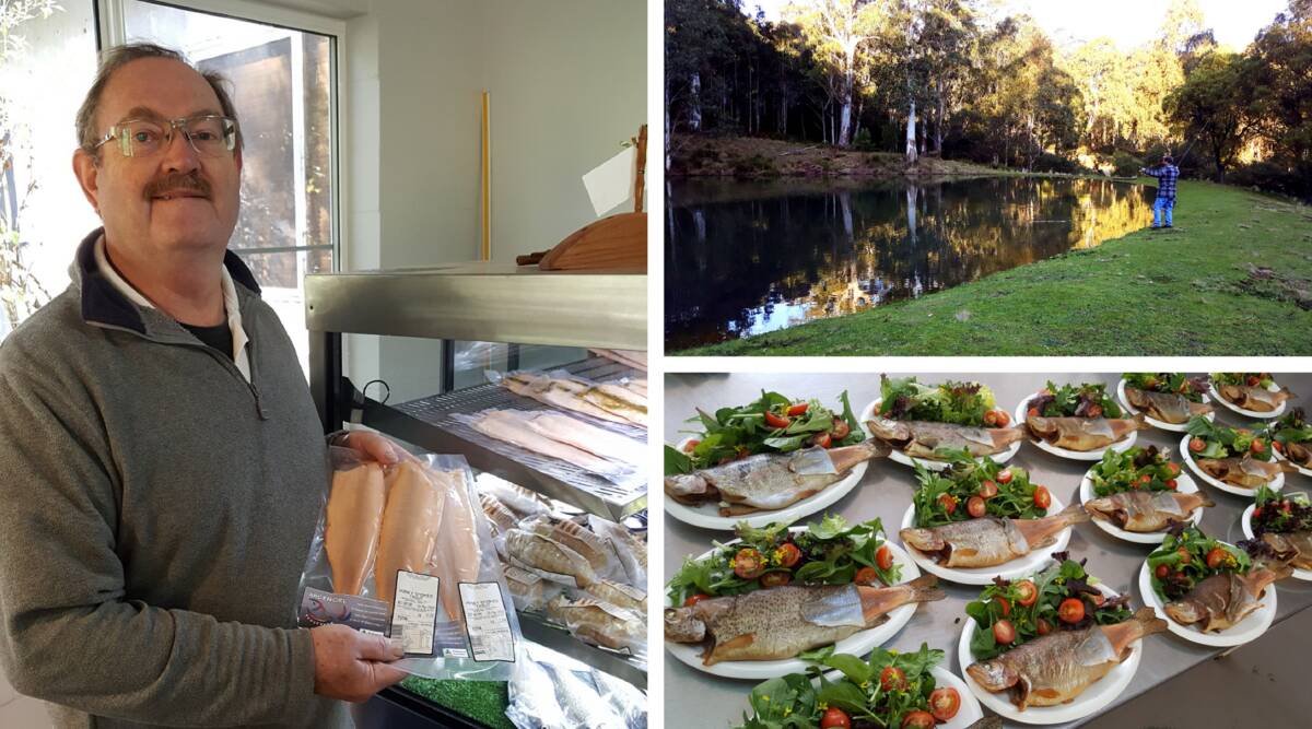 TASTY: Russell Sydenham's Arc-en-Ciel Trout Farm produces trout fillets, whole fish and offers farm tours and fishing. 