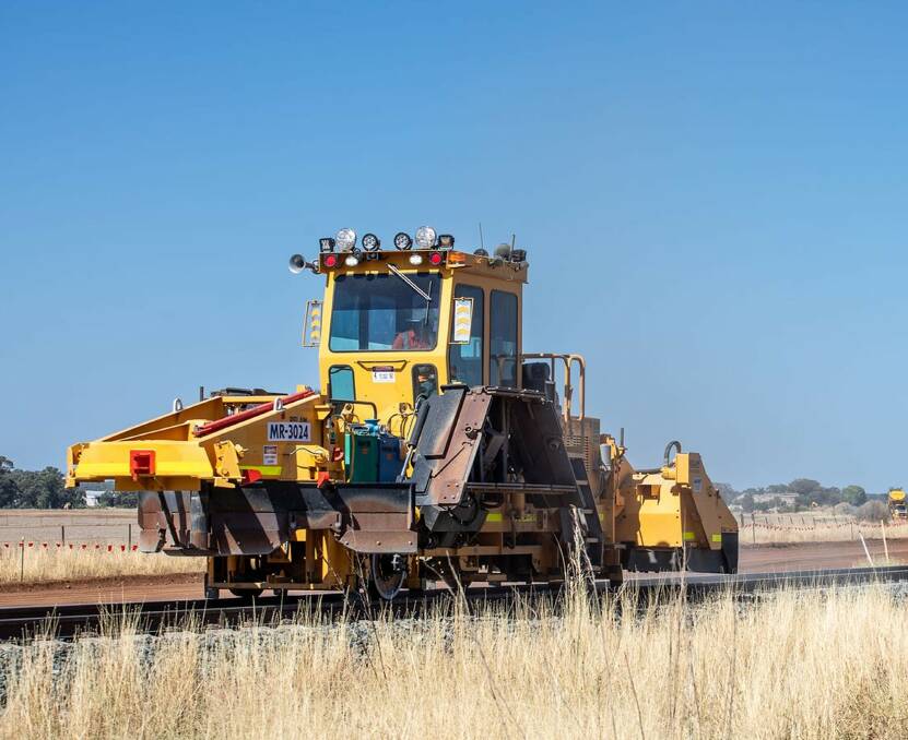 Inland Rail works are progressing strongly with the Parkes to Beveridge line expected to be completed in 2027. Picture supplied by Inland Rail.