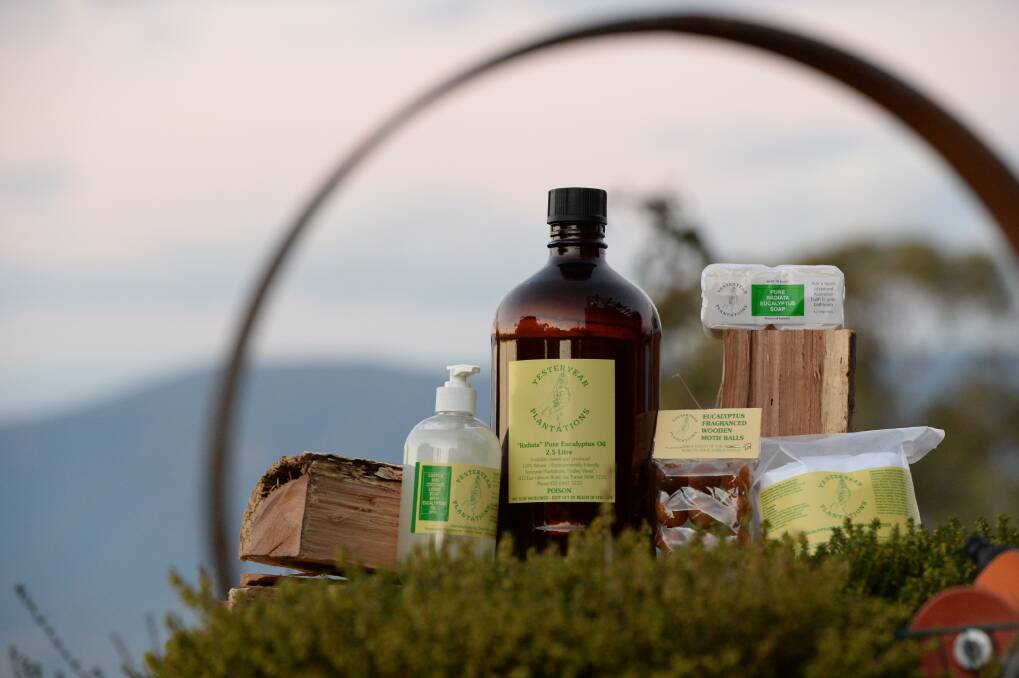 TOP DROPS: Yesteryear Plantations has a wide range of eucalyptus oil and oil-based products. Photos: Rachel Webb.