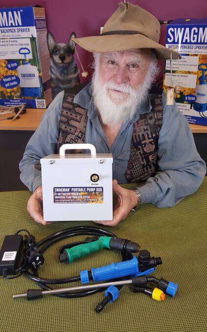 INVENTIVE: Charles Sweeney is launching his new Swagman Portable Pump Box at ANFD.