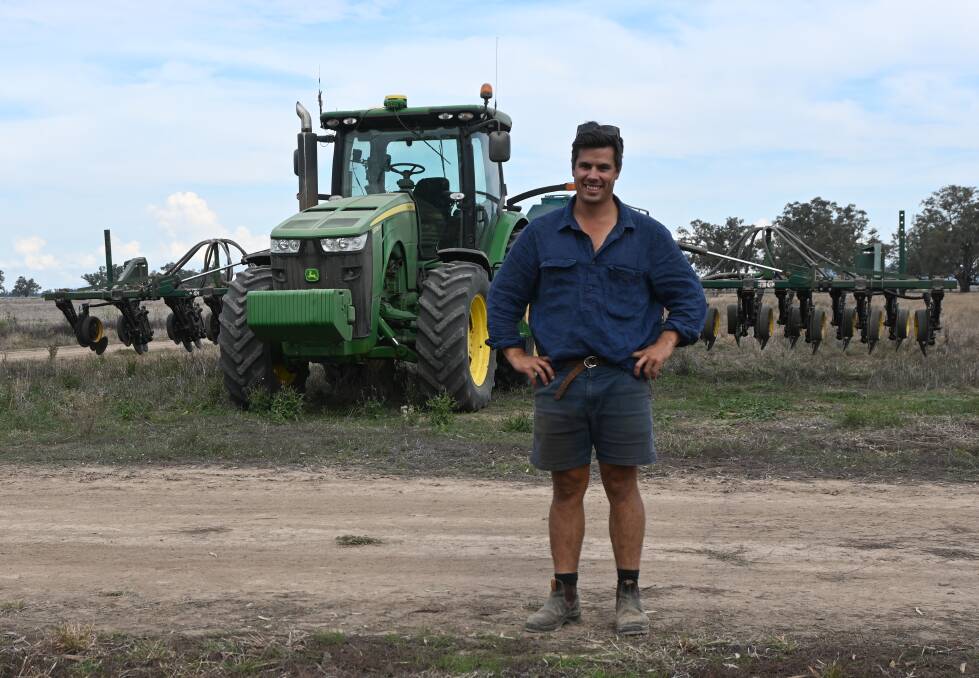 Nick Allwright, Riversleigh, Jemalong, is planning to make the most of the market and sow 70 hectares of chickpeas. Picture by Denis Howard 