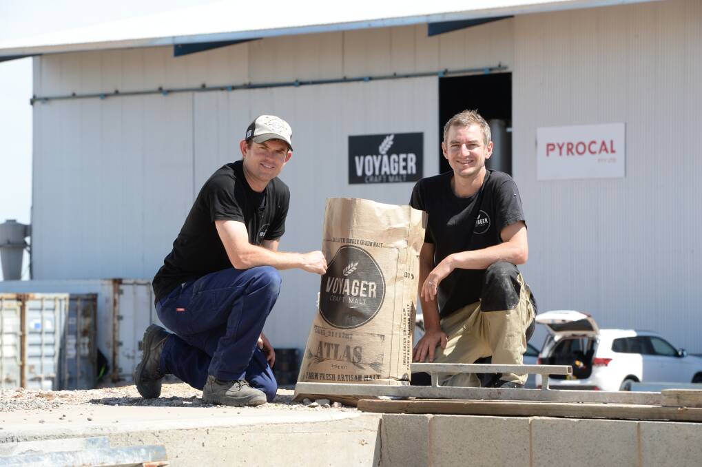 CRAFTY: Stuart Whytcross and Brad Woolner have been ensuring craft brewers and distillers get the highest standard of malt which helps create some great flavours.