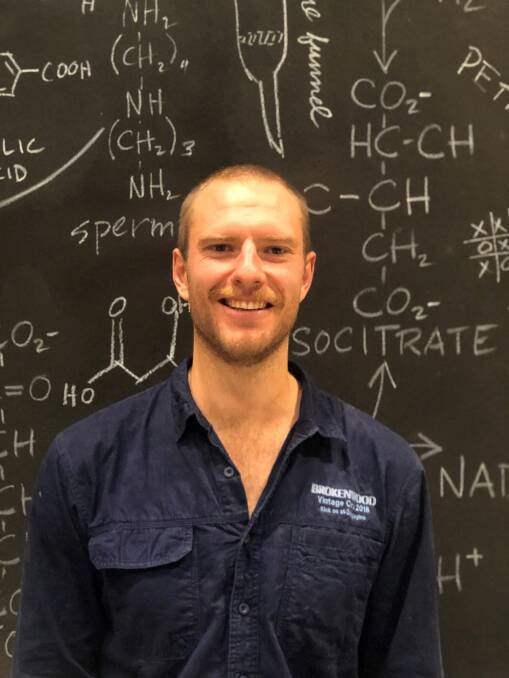 LEARNING: William Schibeci is using his Sydney Royal Wine Study Scholarship to study international wine styles and processes. 