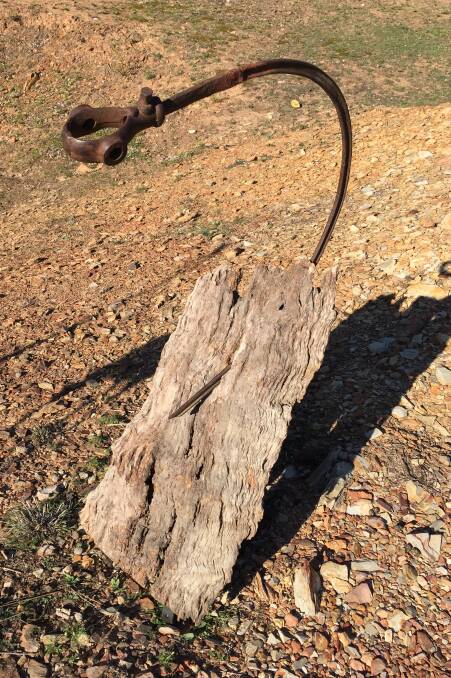 OOPS: A stump-jump plough is needed to tackle this ironbark slab.