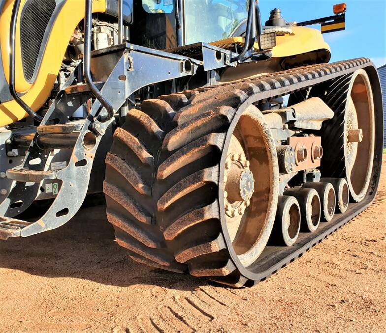 No flat tyres is just one of the benefits of using tracked machinery on farm.