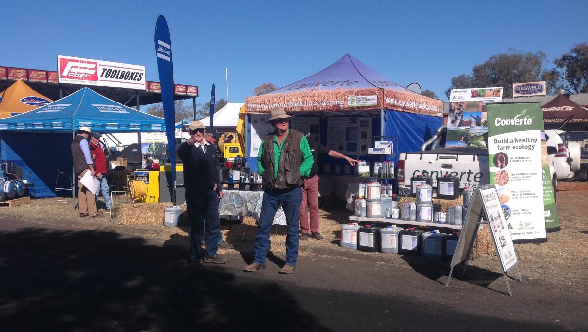 SUSTAINABLE: John Ridley and the Converte team were looking forward to showcasing its products at the field days. 