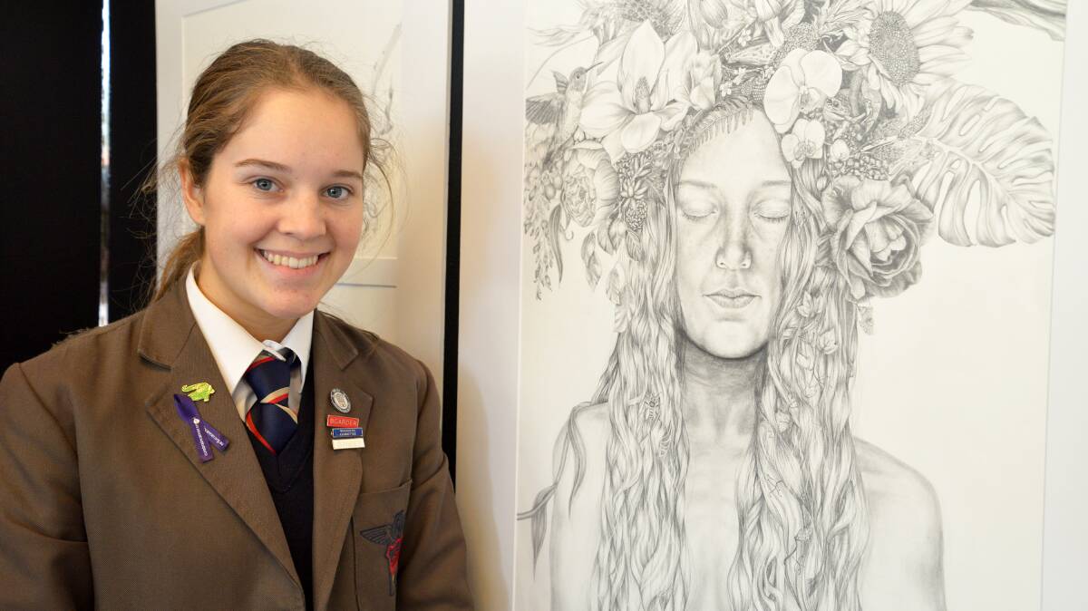 Georgie Turner, North Wagga Wagga, is one of five Ascham students whose HSC bodies of work were nominated for ARTEXPRESS.