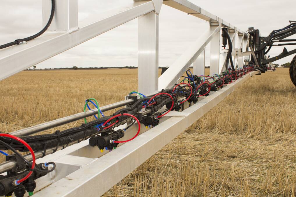 Hardi Australia's new wide spray boom technology H-Select could save farmers five to seven per cent in chemical usage.