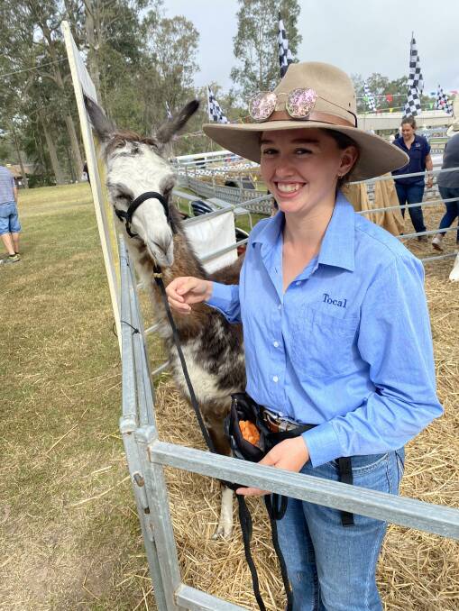 ALL SMILES: Tocal College student Abbey Martin was very happy to be at the field days this year. PHOTO: Denis Howard 