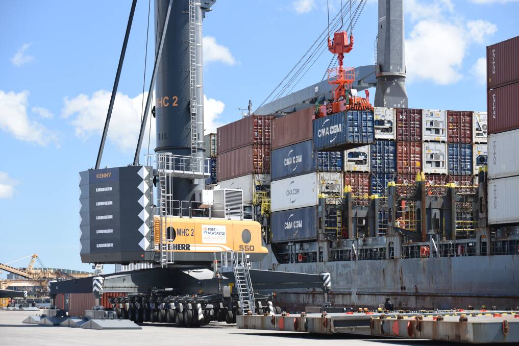 Port of Newcastle will continue to use its two mobile cranes until the new deepwater container terminal is up and running which is expected to take five years after work begins.