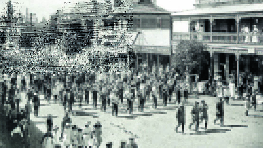 PROUD MOMENT: The Kurrajong March was a recruitment campaign that saw a train wend its way from Inverell to Narrabri, picking up 150 eager young men along the way. Their ultimate destination was Passchendaele.
