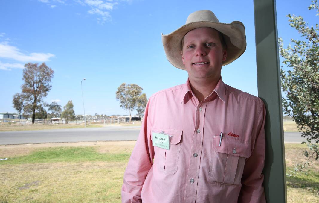 Matthew Savins, Elders Scone, was attending the auctioneers school for the fourth or fifth time. Picture by Ben Jaffrey