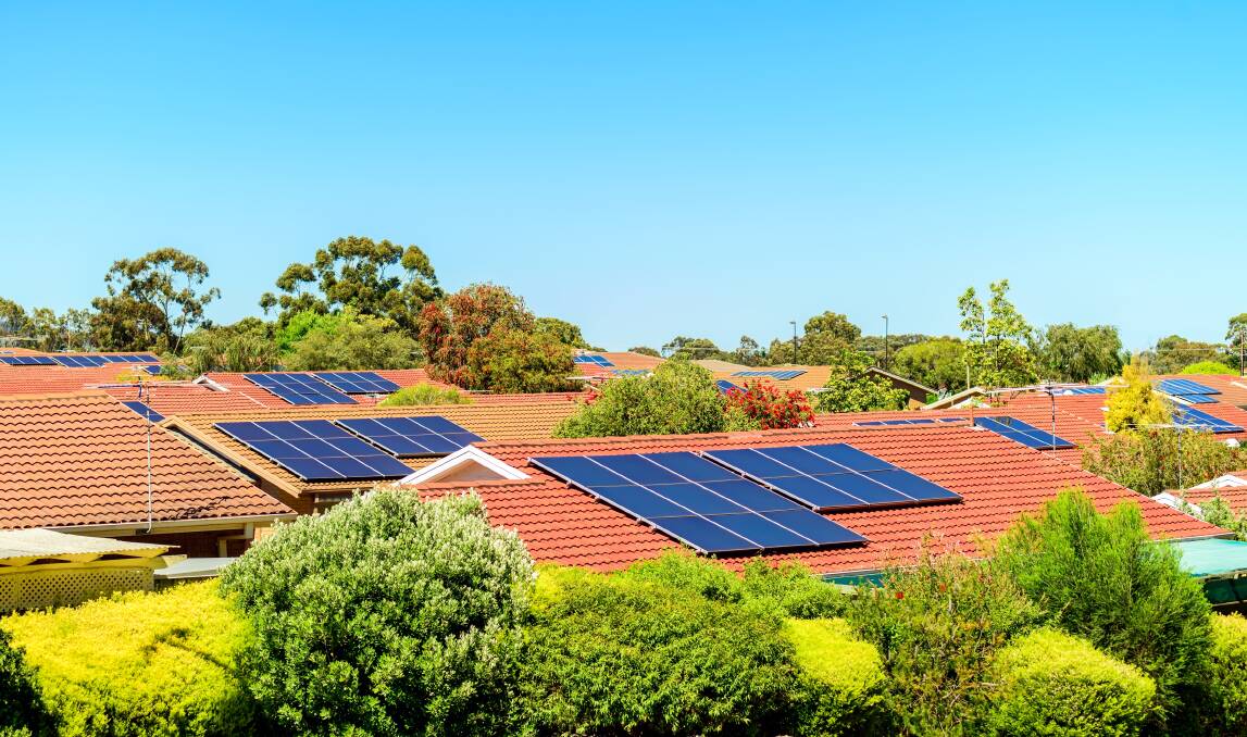 Rooftop solar is now "three times as common in Australia as backyard pools". Picture via Shutterstock