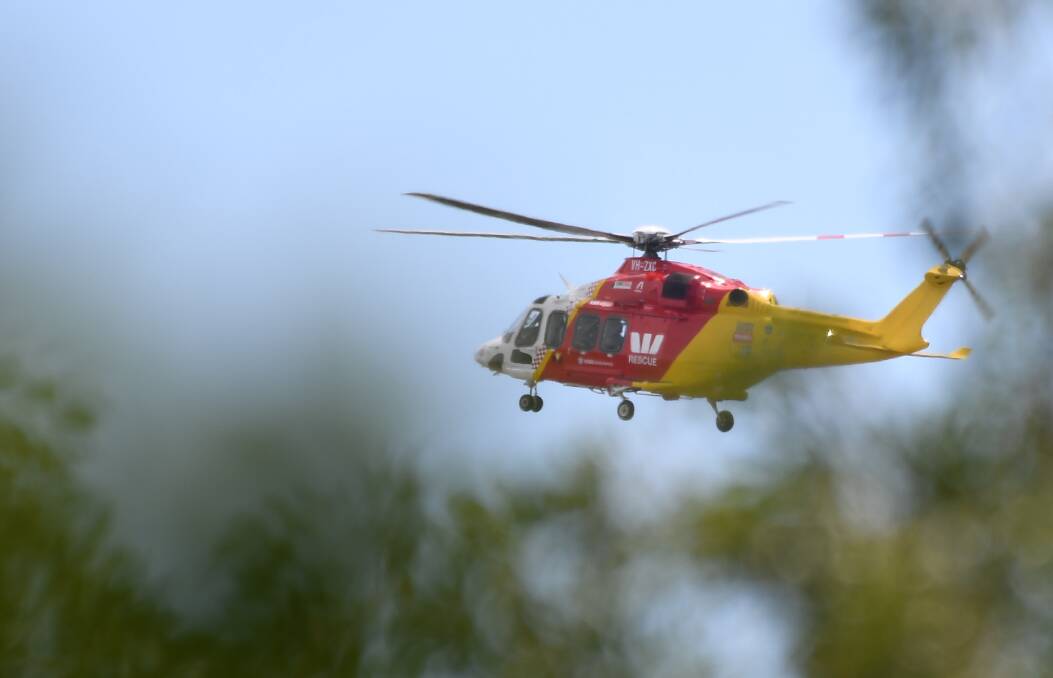 The woman was flown to John Hunter Hospital in Newcastle. File picture