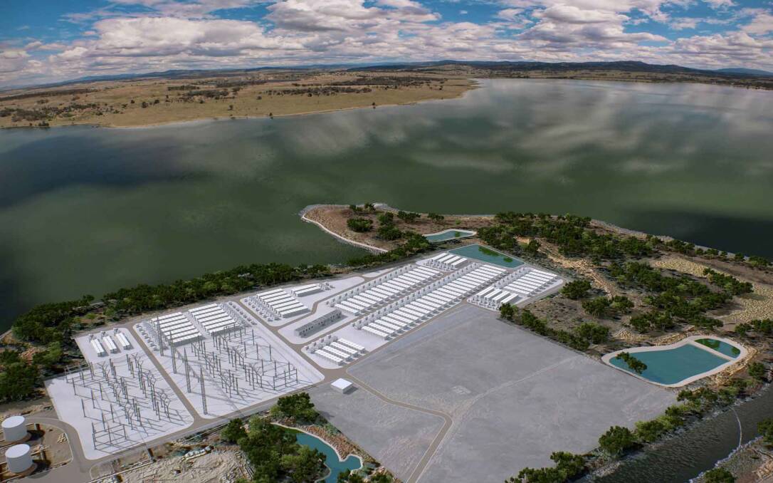 A proposed big battery would be built by AGL on the site of the former Liddell coal power station. Picture supplied by AGL