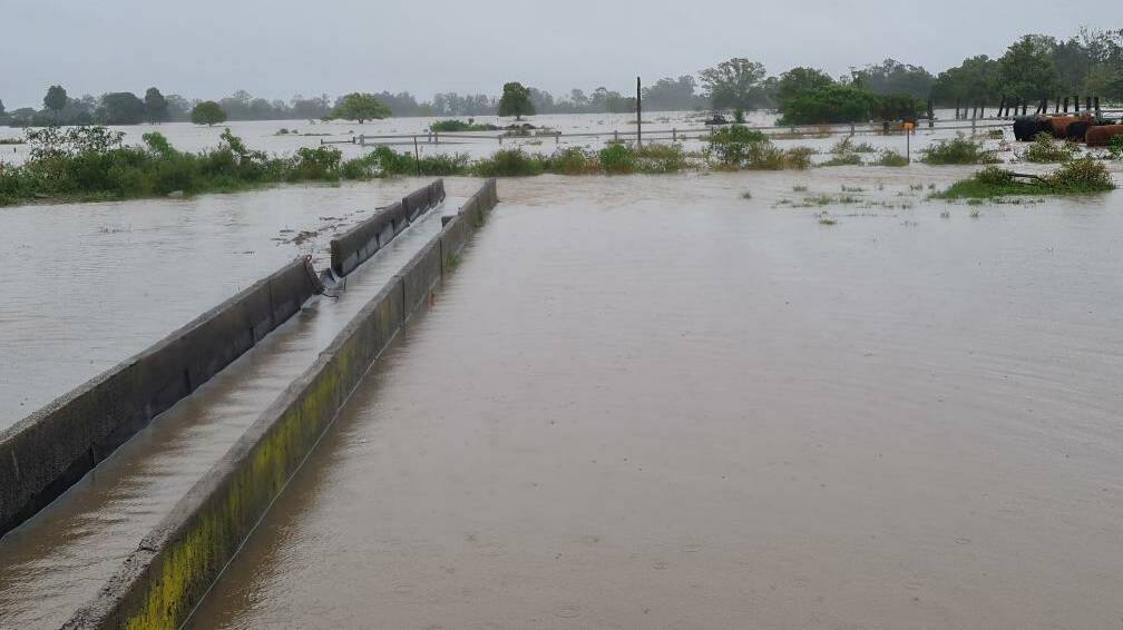 Flooding in Lismore earlier this year.