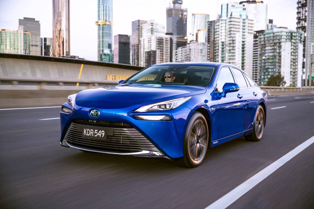EMISSIONS FREE: Toyotais setting up a bigger trial of its hydrogen-powered Mirai sedans in Australia. 