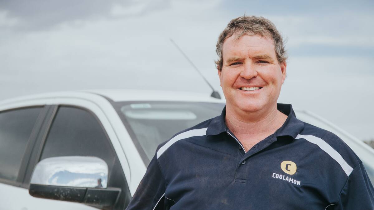 SPREADING THE NEWS: Shane Cummins, Coolamon Spreaders, has witnessed a swing to large capacity hopper trailing spreaders. 