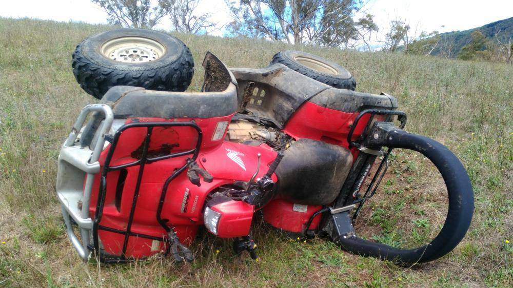 PROTECTION: Rollover devices on quad bikes will be mandatory from October next year. 