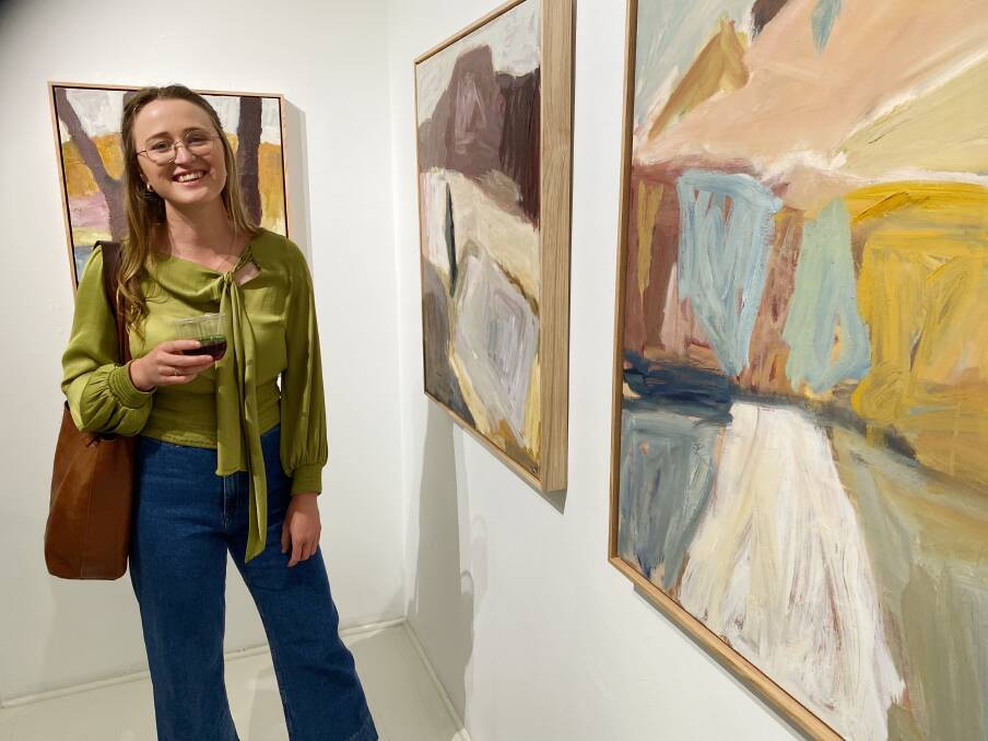 LOVELY LANDSCAPES: Courtney Young is one of five women artists from the Riverina who have their work featured in the 'Regenerative Visions' exhibition at the Brunswick Street Gallery. Picture: SUPPLIED