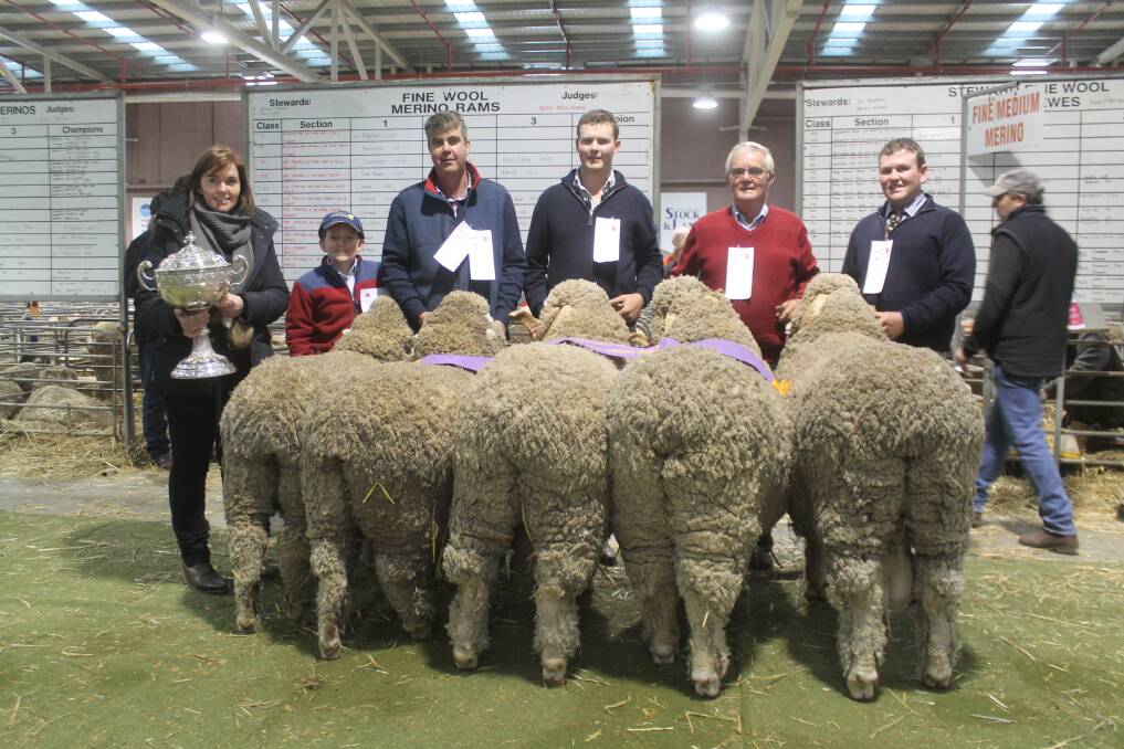 Langdene stud's Lionel Weatherly winning team with Kelly Smyth, Paddy Reid, breeder Garry Cox, Hayden Cox, Gordon Cox and Ben Simmons​. This was the second Lionel Weatherly win in three years for the Cox family, Dunedoo, NSW.