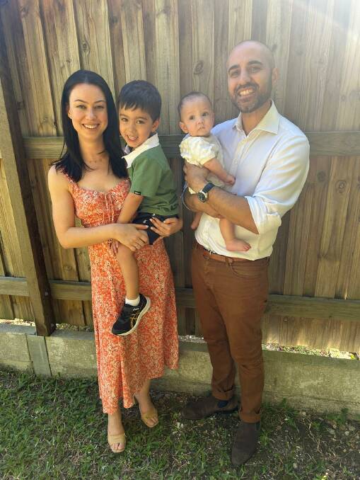 Dr Shivan Jassim with his wife Rebecca and two boys Rhodri and Isaac.