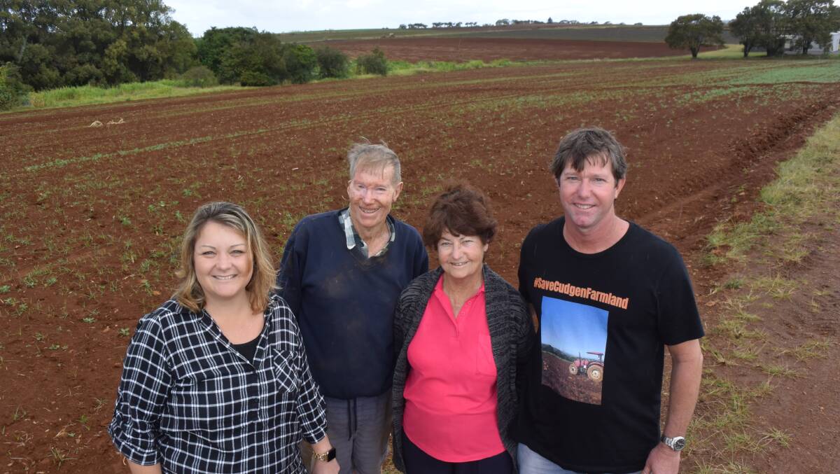 The Paddon family, Cudgen via Tweed. Hayley, Doug, Lyn and Jim, fought against the proposed Tweed Valley hospital being built on red soil and now that it's under construction they are again being threatened by further health precinct proposals.