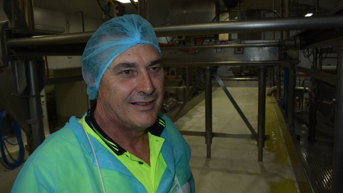Colin Worth, production manager at the Wauchope cheese factory, part of the Real Dairy group. 