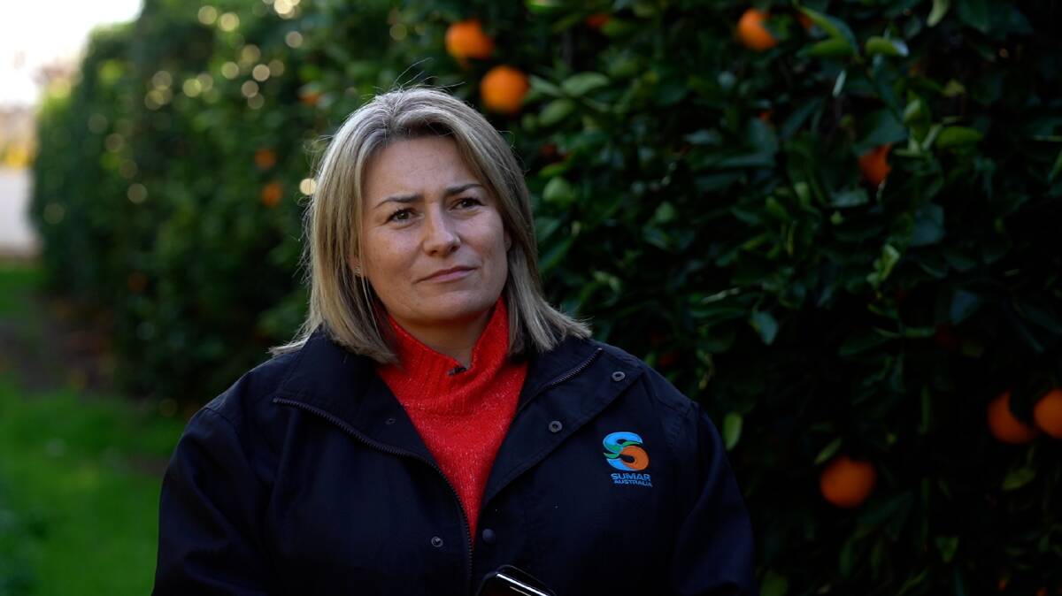 Riverina orange grower Johanna Brighenti-Barnard, Sumar Produce, is against the idea of a minimum wage floor for horticultural workers "Where's the incentive for the fastest pickers when the slowest will likely end up earning more per kilo? How is that productive and how is that fair?"