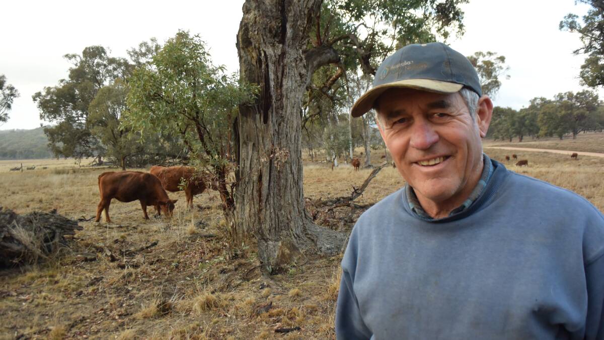 Tim Wright "Lana" via Uralla has spent the last three decades making his farm more resilient to drought using a system of internal fences and watering points so cattle and sheep can be moved on with paddocks allowed to rest.