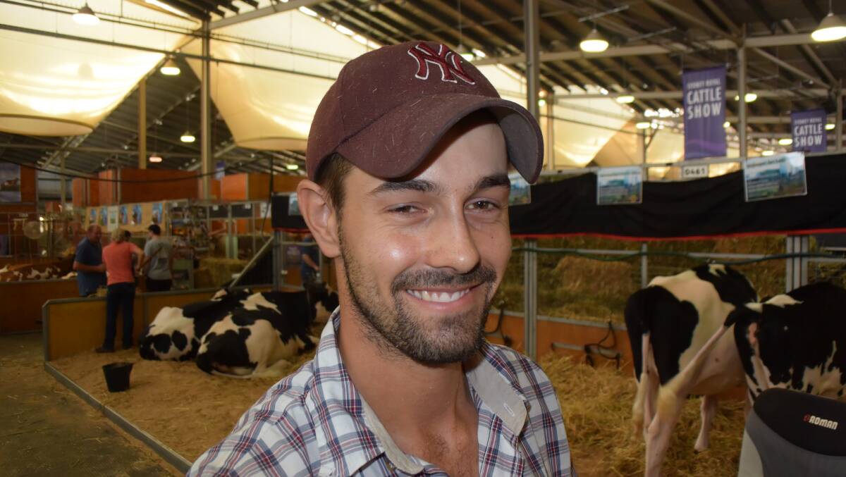 Andrew Cullen from Tatura, Victoria, has been clipping longer than anyone in the cattle sheds at the Sydney Royal Show.