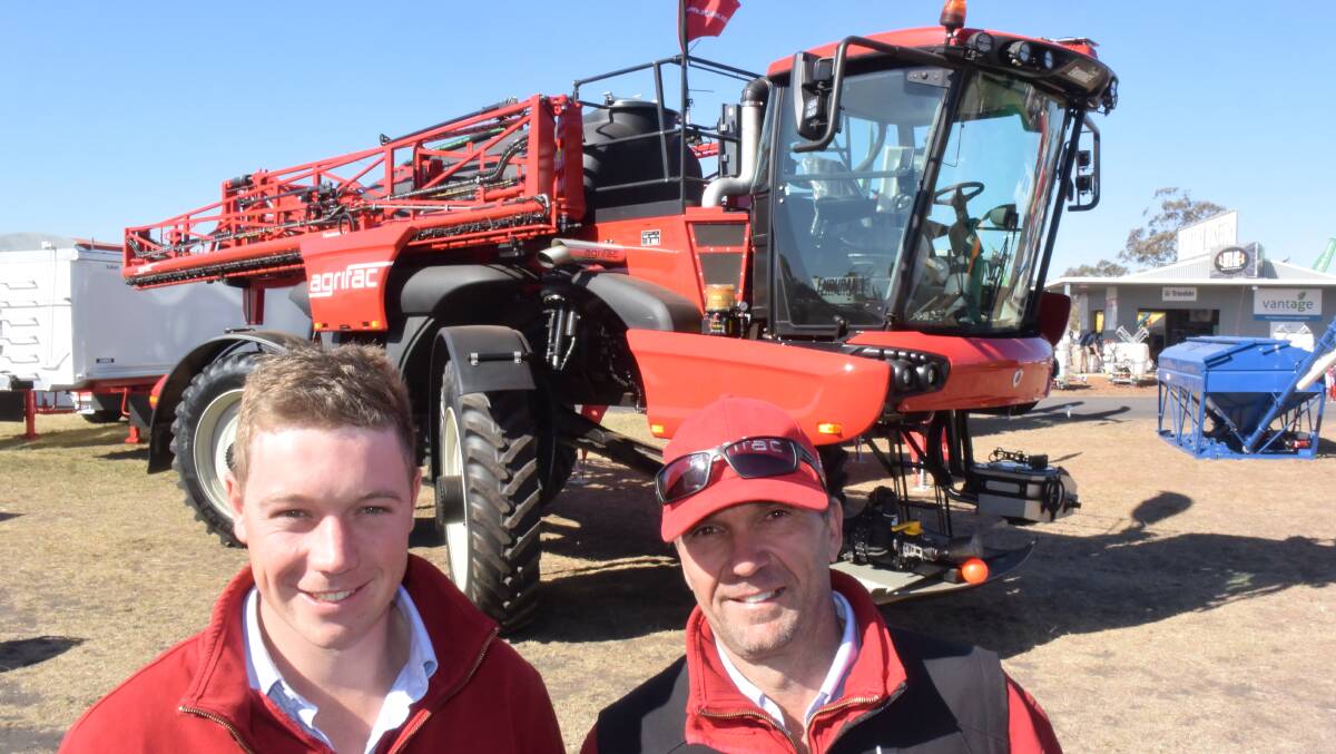 Innovative product with high tech as standard equipment certainly attracted interested customers to James Fox and Richard Sheppy at this year's AgQuip, with the Agrifac agents reporting strong interest in their Dutch-built spray rig.