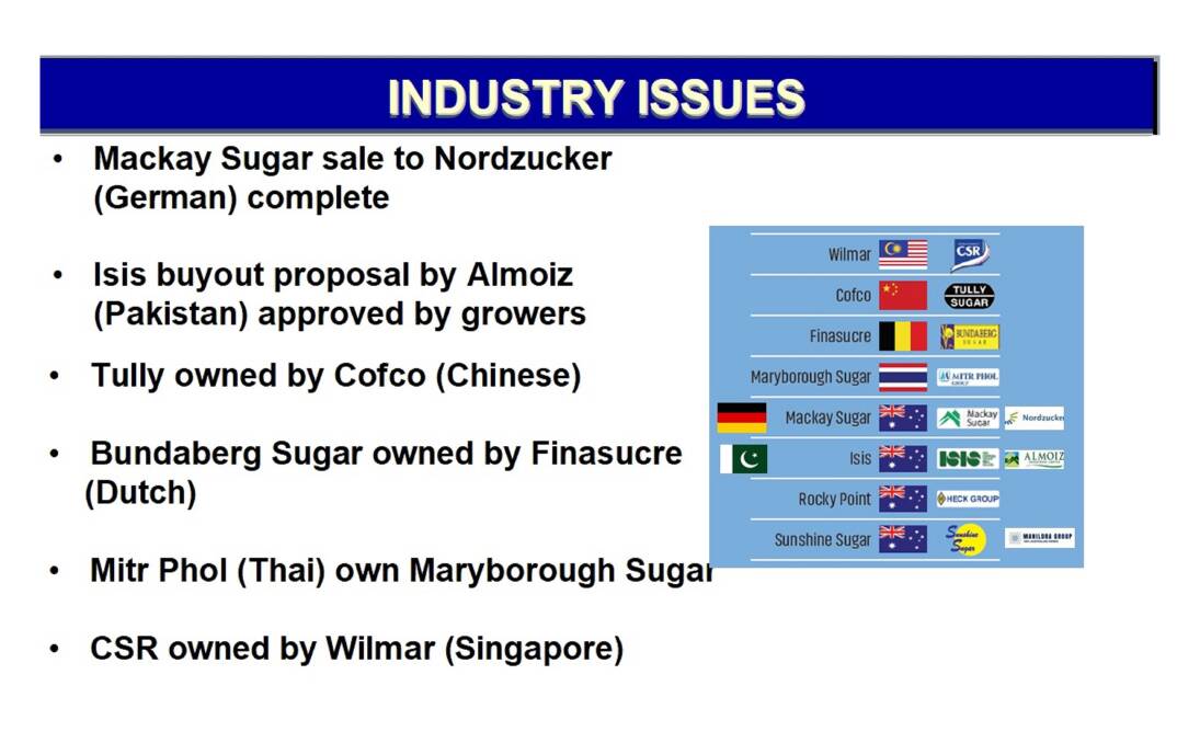 NSW Sugar Milling Co-operative on the Northern Rivers and the private Rocky Point mill on Queensland's Gold Coast are the last Australian players in the cane game. Image Sunshine Sugar.
