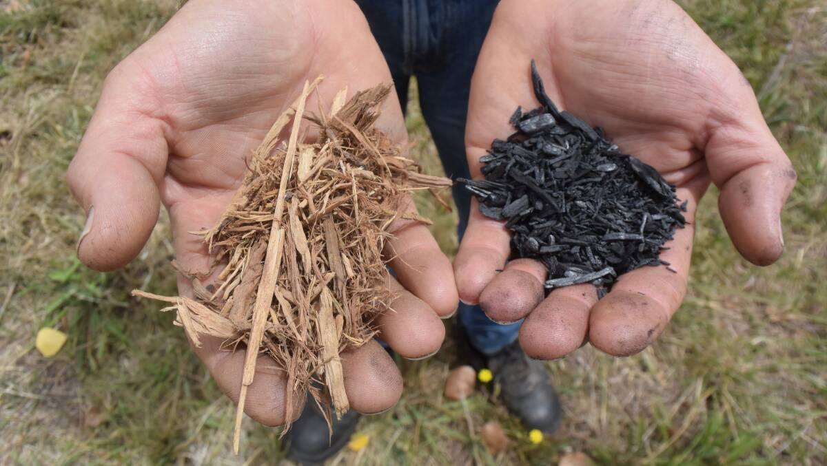Biochar produced from woody weeds creates stable carbon that will last in the soil for hundreds of years with clean energy as its by-product- a method that makes more sense than wind-rowing piles of waste and burning them at night.