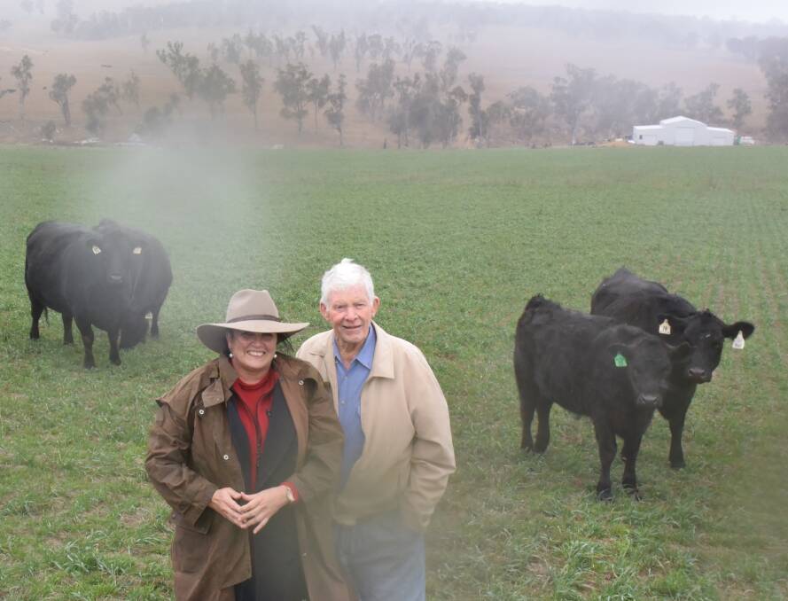 Ian Causley with his dear friend Bronwyn Petrie, Tenterfield, taken last year. Their friendship formed out of mutual concern for the loss of producer rights over native vegetation. Mr Causley passed away on Monday night, aged 79.