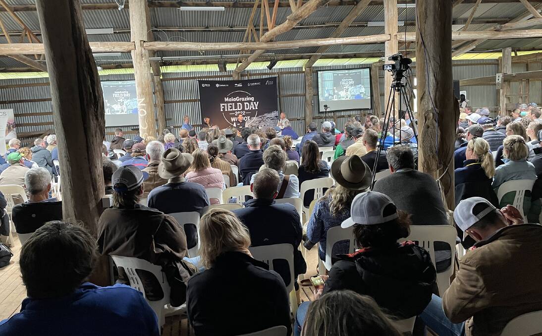 More than 300 eager listeners attended the Maia Grazing field days at Hernani on Wednesday with 100 remaining for Thursday's deep dive in to the profitable carbon market.