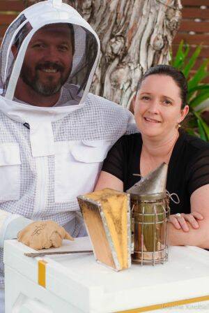 Mark and Jo Knobel market their honey beyond Australia. 
