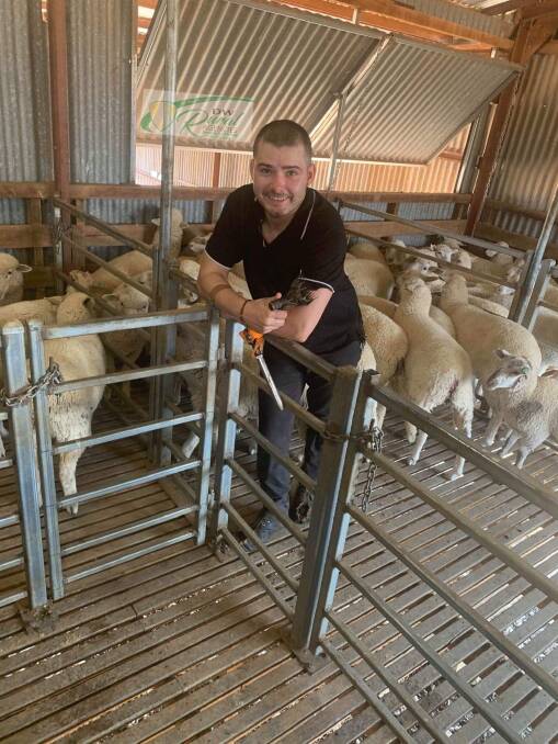 Cory Nordstrom traded his career in the kitchen for the shearing shed and has been working alongside his father, Scott Nordstrom, ever since. Photo: TAFE NSW