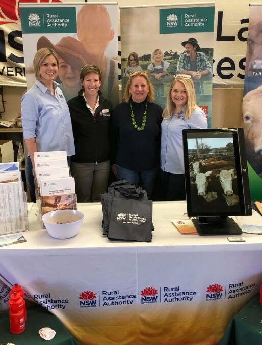 NSW DPI's Bridget Flakelar, Pip Job, Kate Lorimer-Ward and Anthea Chapman at the 2018 Mudgee Small Farm Field Days. NSW DPI will be on hand again this year with information about drought assistance, small scale and hobby farming, biosecurity and advice for young farmers.