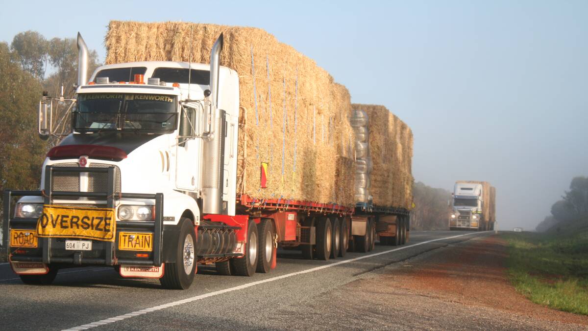 Half a million dollars of hay on its way from WA