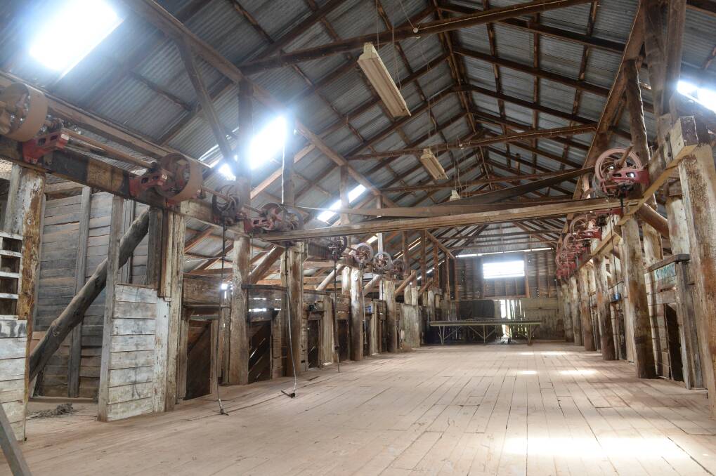 A NSW government grant helped the Stewart family restore parts of the shed's cathedral-like roof. Photo by Rachael Webb. 